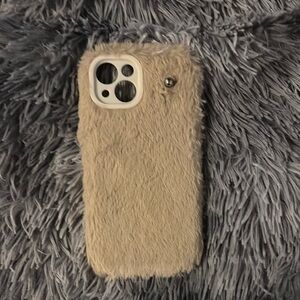 Fuzzy Beige Phone Case